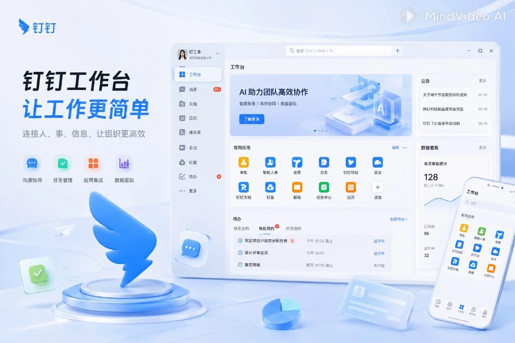 钉钉电脑版日程轨迹与会议提醒